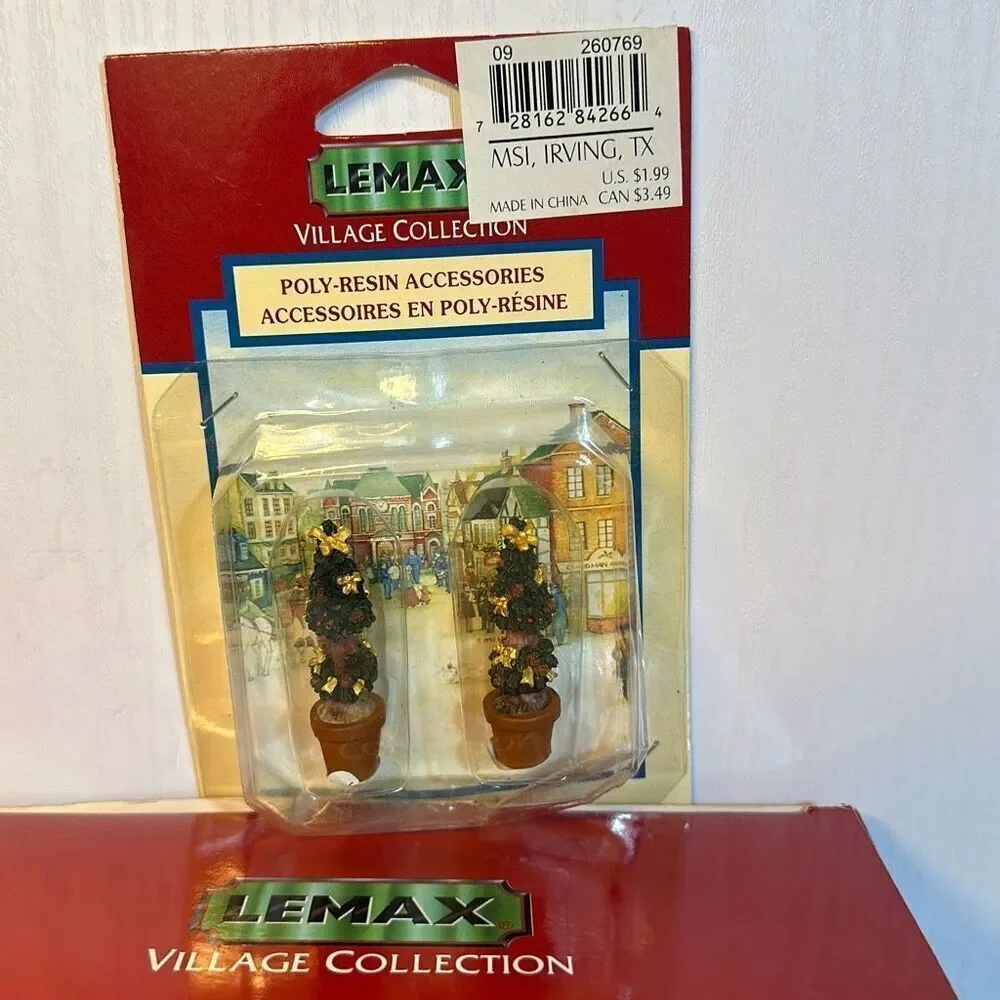 Lemax Village Collection Poly Resin Accessories 90s Lighted‎ Bridge Snow Bunny